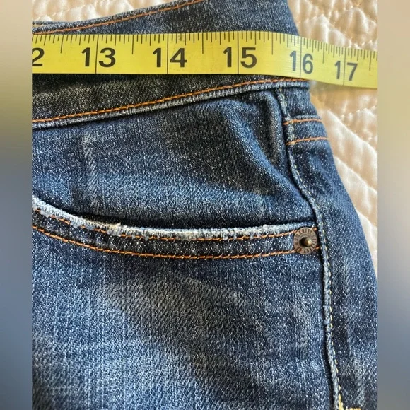 CITIZENS OF HUMANITY Kelly Boot Cut Low Rise Dark Blue Jeans Denim Y2K Womens 29 - Picture 11 of 16